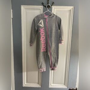 Reebok Little Girls Zip Up One Piece  (18mos)